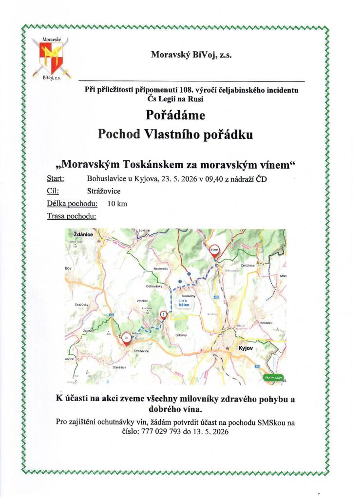 Pozvánka na&nbsp;pochod vlastního pořádku